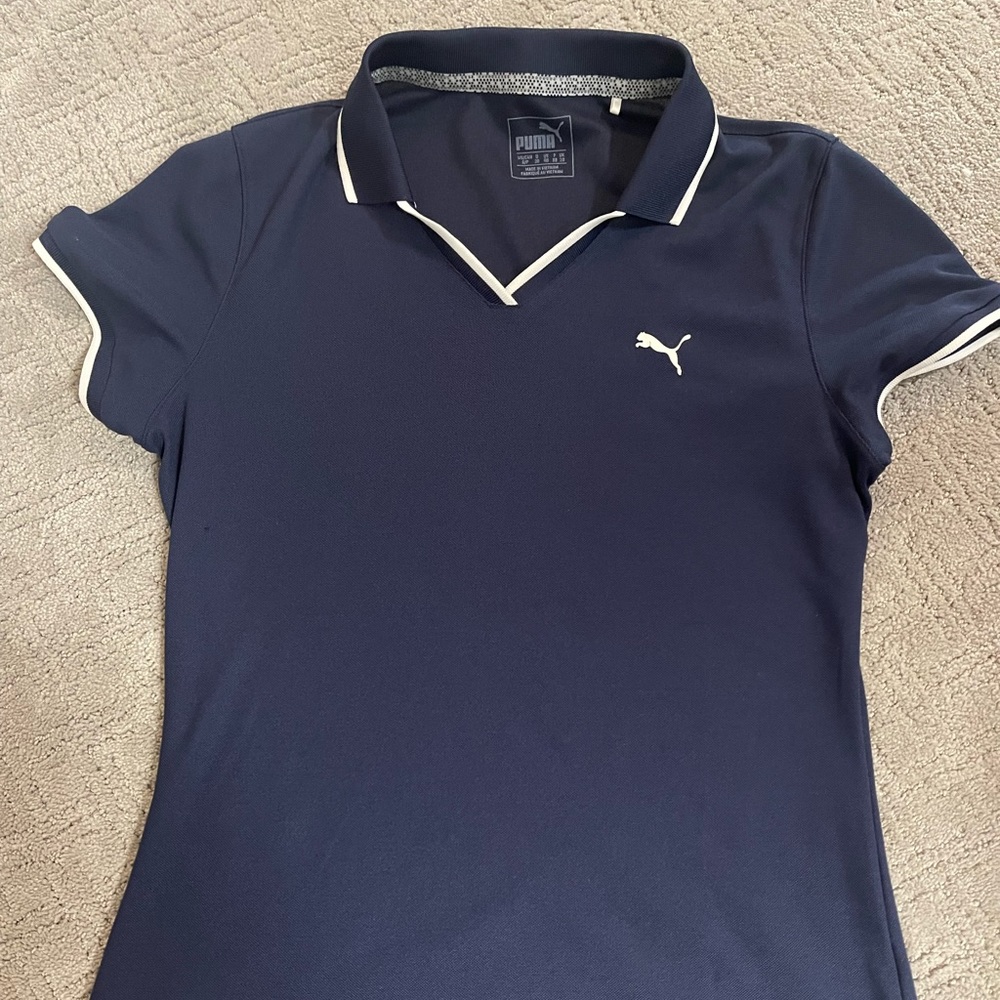 Puma Women’s Golf Polo Small Navy Blue